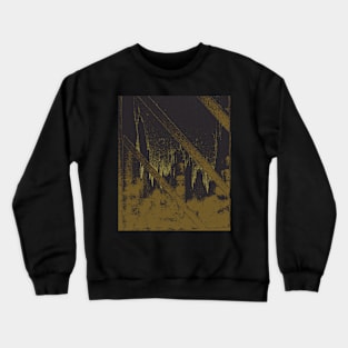 Skyglow from Cityscape through Window Crewneck Sweatshirt